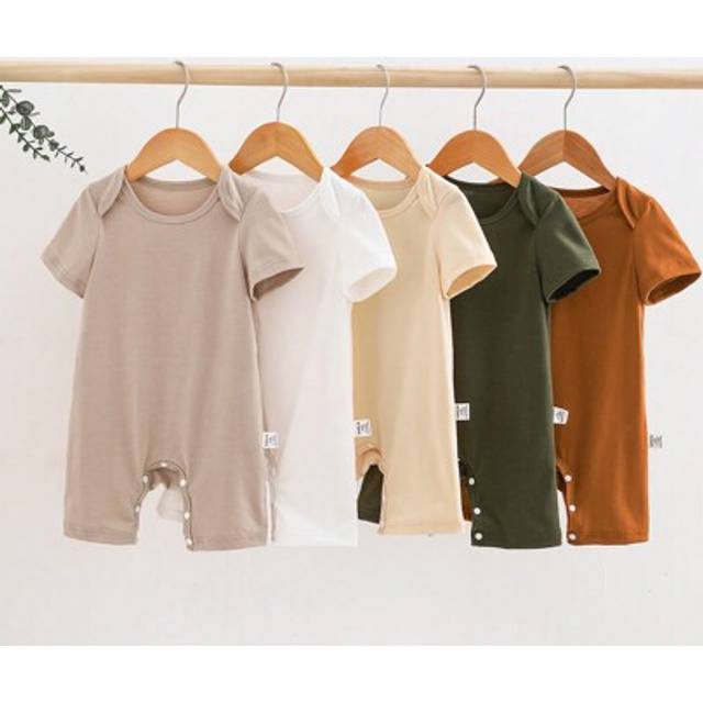 5 st/set Unisex nyfödd baby kortärmad tröja och shorts set, bekväm design med kuvertkrage, lämplig för alla tillfällen på sommaren - Multifärgad (6-9M,9-12M,12-18M,18-24M,3-6M)