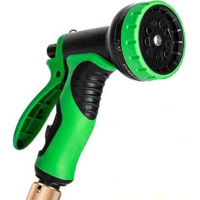 SHEIN Expandable Garden Hose 100ft / 30m - Retractable Garden Hose Pipe Spray Gun Including 9 Modes, 3-Layer Latex No-Kink Flexible Water Hose 1/2&#34; And 3/4&#34;