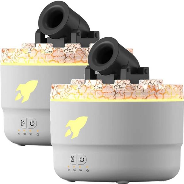 2PCS Mini Cannon Humidifier Aroma Diffuser with 2 Modes 7 Colors LED Timesr and Adjustable Settings Turret