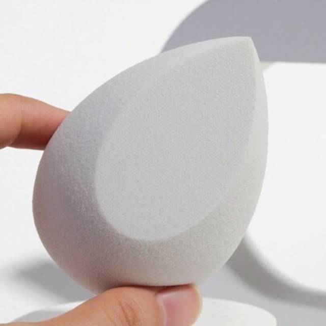 SHEIN 1pc Extra Large Size Reusable Wet/Dry Makeup Sponge, Water Drop Shape With Diagonal Cut, Suitable For Powder And Liquid Products, Soft And Blending Co