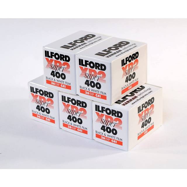 Ilford XP2 400, 35mm 36 exposures 5 rolls