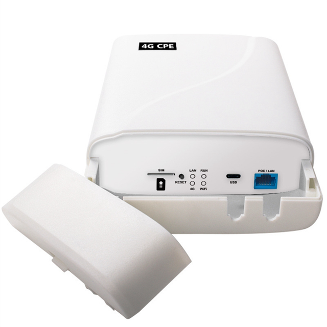 Waterproof Outdoor 4G CPE Wifi Router Repeater POE Power US Plug