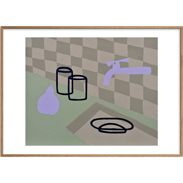 Poster & Frame Valeryia van der Meer Quiet Morning in the Kitchen - A3 Affischer Från Magasin - Flerfarvet (A3)