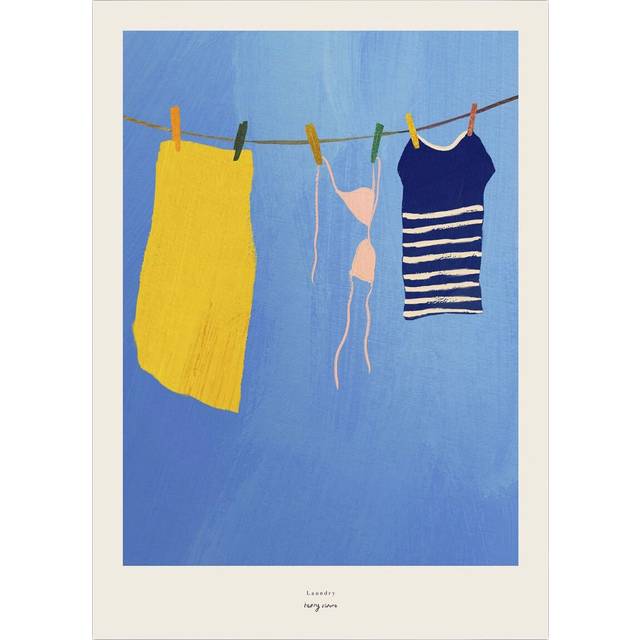 Poster & Frame Henry Rivers Afternoon Swim - 70 x 100 cm Affischer Från Magasin - Flerfarvet (70 x 100 cm)