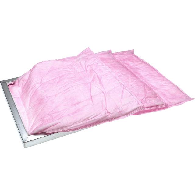 Vhbw - 5x hvac F7 Bag Filter Replacement for Nilan F003995 for Air-Conditioner Unit Ventilation System, 28.7 x 28.7 x 36 cm Pink - ac Air Pocket