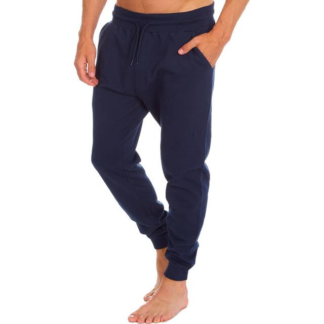 (Navy, XX-Large) Mens Joggers Plain Tracksuit Bottoms Activewear Jogpants Elasticated Waist Sweatpants Size M-Xxl