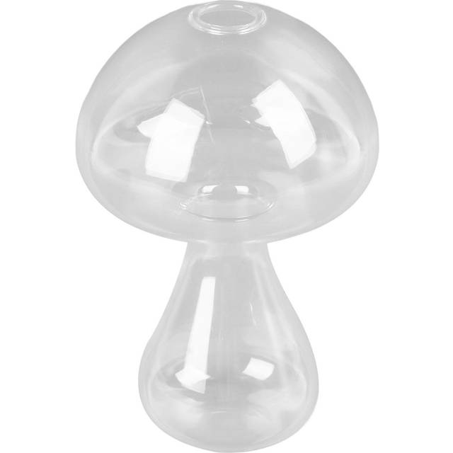 Cute Mushroom Shaped Glass Vase Hydroponic Plant Flower Pot Clear Mushroom Shaped Flower Vase for