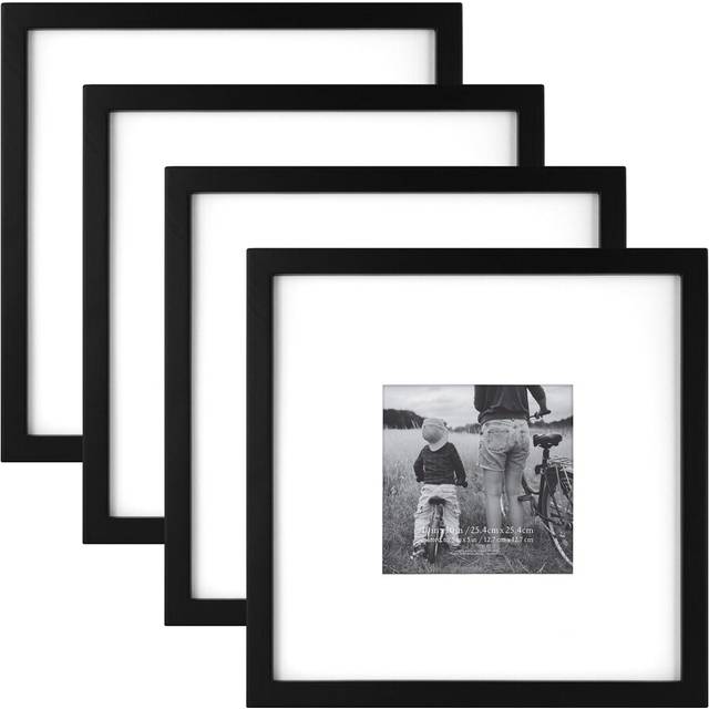 MCS East Village Frame  Black  10 x 10 in matted to 5 x 5 in   4 pk