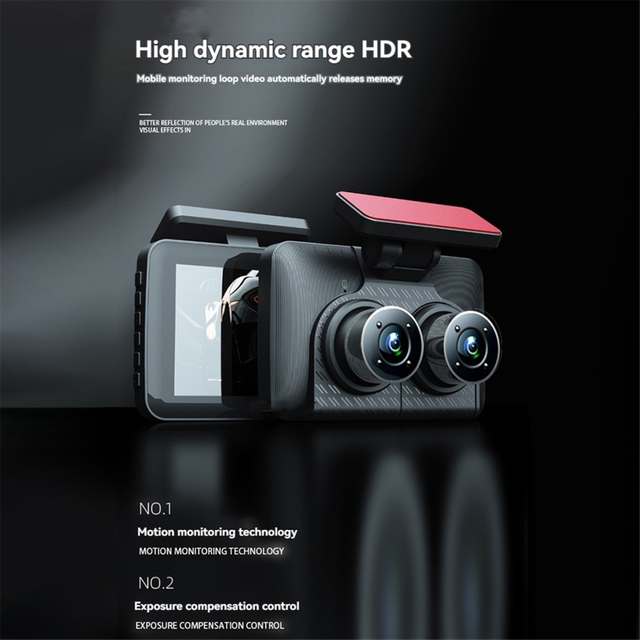 4Inch IPS HD 1080P Car Dvr Recorder Dash Cam IR Night Vision Wide Angle Parking Monitor Camera Front Inside Rear