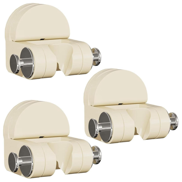 3pcs Suction Cup Shower Holder,Shower Head Holder Wall Mount,Universal Suction Cup Shower Holder Adjustable -C