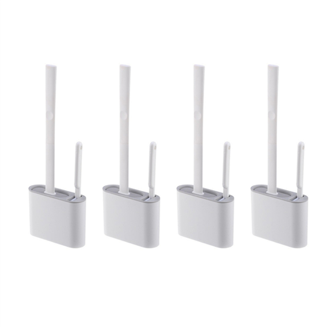 No-Dead-Angle Toilet Brush Household Toilet Cleaning Brush Wall-Mounted Toilet Cleaning Kit