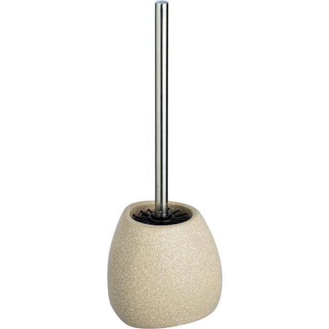 WENKO DIE BESSERE IDEE Toilet Brush, Ceramic, Beige, 12,5 x 38,5 x 12 cm