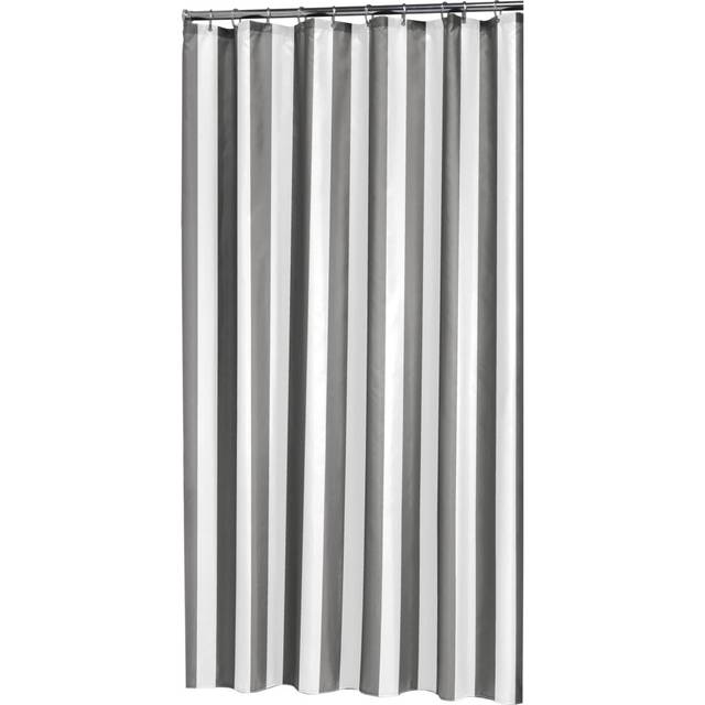 Sealskin Linje Shower Curtain, Polyester, Grey, 180 x 200 cm