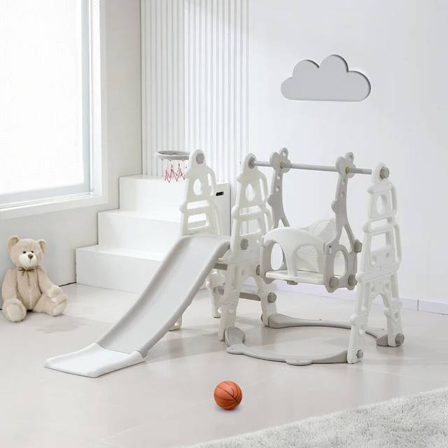 (White) Neo 4-in-1 Children's Indoor/Outdoor Play Set