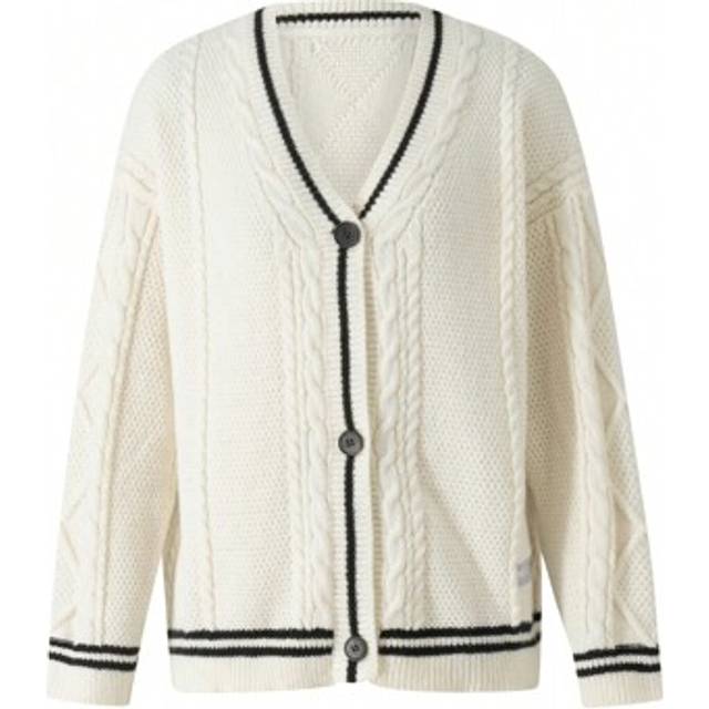 SHEIN Women&#39;s Summer Knit Cardigan Long Sleeve V Neck Star Print Button Down Knitwear Streetwear