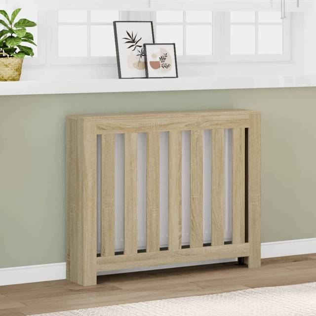vidaXL Radiator Cover Heater Cover Radiator Shelf Sonoma Oak Engineered Wood