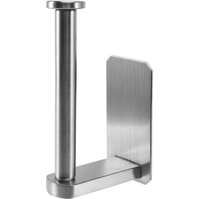 Self Adhesive Toilet Paper Holder-Bathroom Holder Stand No Drilling Stainless Steel Brushed