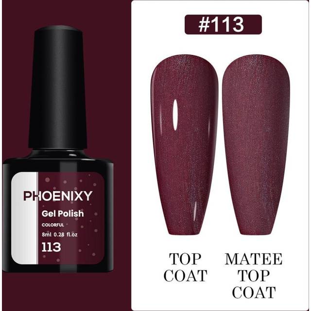 (color 13) Phoenixy 60 Colors Uv Gel Nail Polish 8ml Gel Nail Polish Soak Off Glitter Gel Polish Gel Nail Varnish Nail Polish Gifts Set For Women Salo