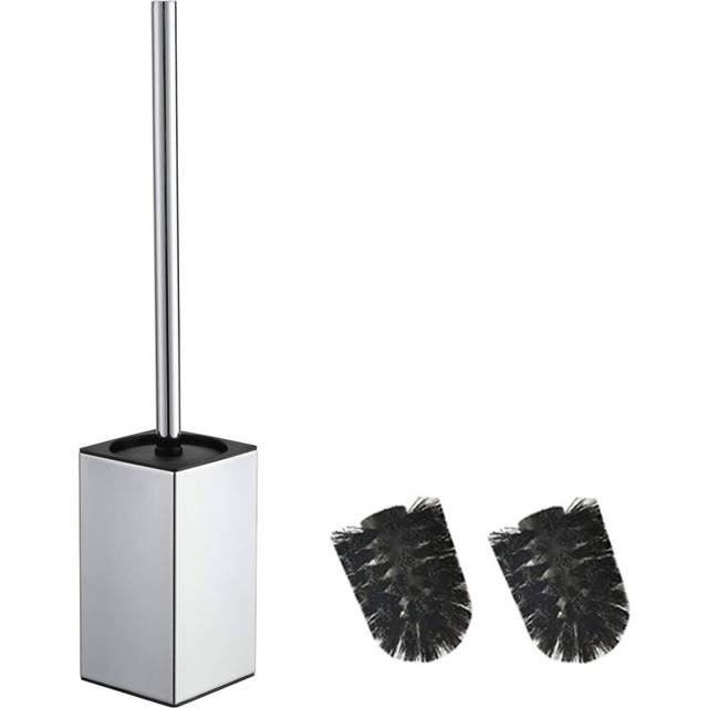 BGL Stainless Steel Square Stand Toilet Brush Holder (Chrome)