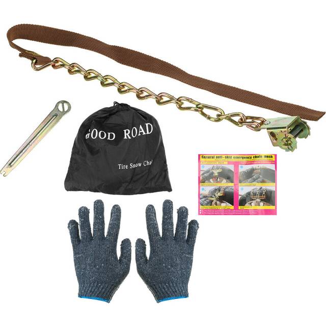 5pcs Snow Chains Tire Accessory Set Car Truck Wheel Belt Mud Sand Emergency