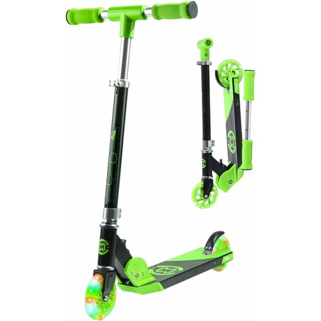 Kick Scooter for Kids Ages 6-12 - CORE Foldy Kids Scooter, 2 Wheel Light-Up LED, Easy Folding, 3 Adjustable Height Handlebar, Pro Deck for Boys &