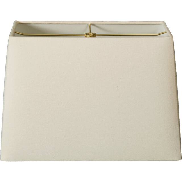 "Royal Designs Rectangle Hard Back Lamp Shade, Linen Eggshell, (5""X 10) x (8""x 12) x 9.5"