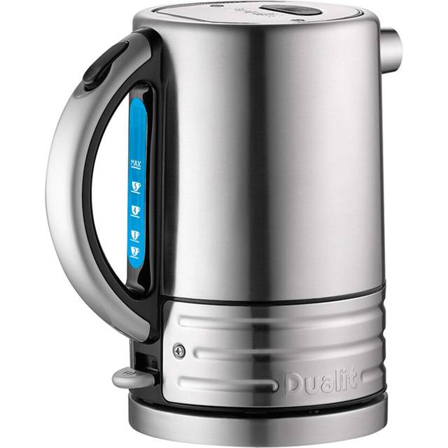 Dualit Architect Kettle | 1.5 L 2.3 KW Stainless Steel | Rapid Boil and Patented Pure Pour Non-Drip Spout | Measuring Window with Cup Level Indicators