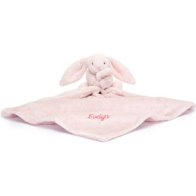 Official Jellycat Personalised Bashful Pink Bunny Soother Best For Babies, Kids &amp; Children Best Soft &amp; Cosy Birthday Gift