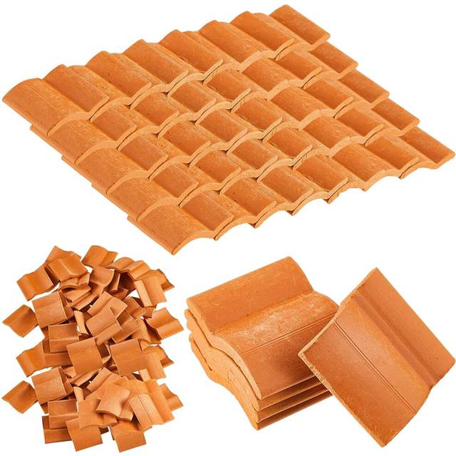 Roof Tiles Model Building Set Miniature Dollhouse Tile Model,100Pcs