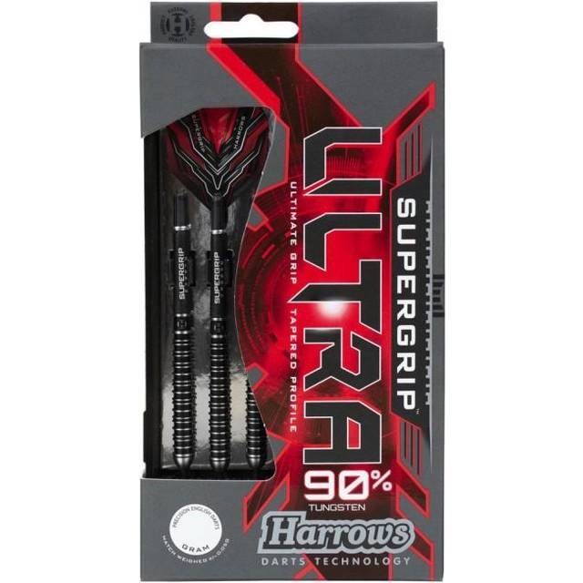 Harrows Supergrip Ultra Tungsten Darts Set (Pack of 3) 21g röd/svart