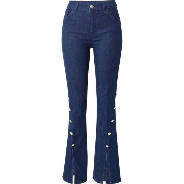 Liu Jo, Flared Jeans, female, Blue, W30, Blue flare jeans with buttons