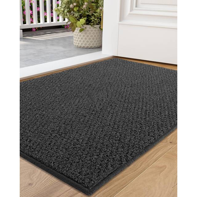 COLOR&GEOMETRY Dirt Trapper Door Mat, Heavy Duty Front Door Mat for Indoor and Outdoor, Non Slip Rubber Backing Door Matts Indoor, Machine Washable