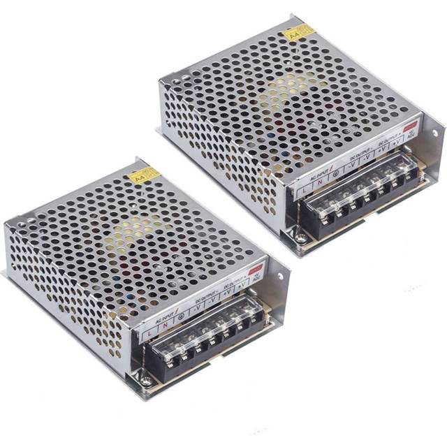 2X AC 100V - 220V to DC 24V 5A 120W Voltage Converter Switch Power Supply for LED Strip