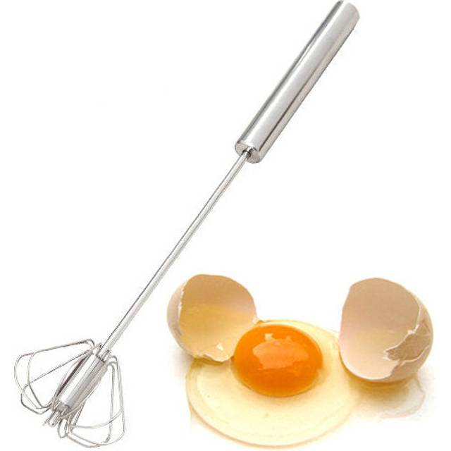 Stainless Steel Semi-automatic Whisk Egg Beater Mixer Stirrer Foamer Kitchen Tools