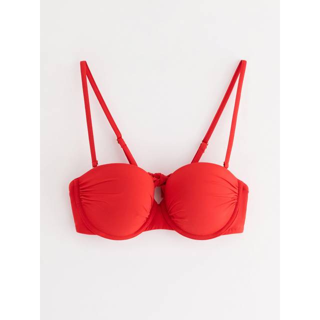 Padded balconette bikini bra with underwire