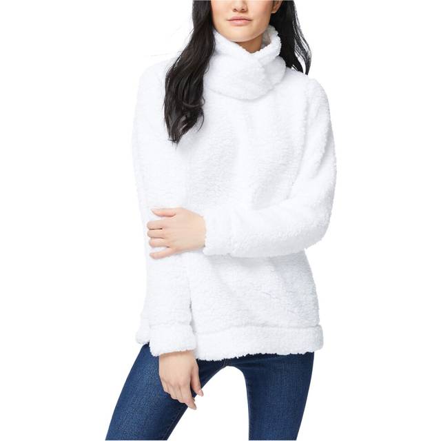 Nautica womens Nautica Women's Mock Neck Sherpa Sweater  Bright White