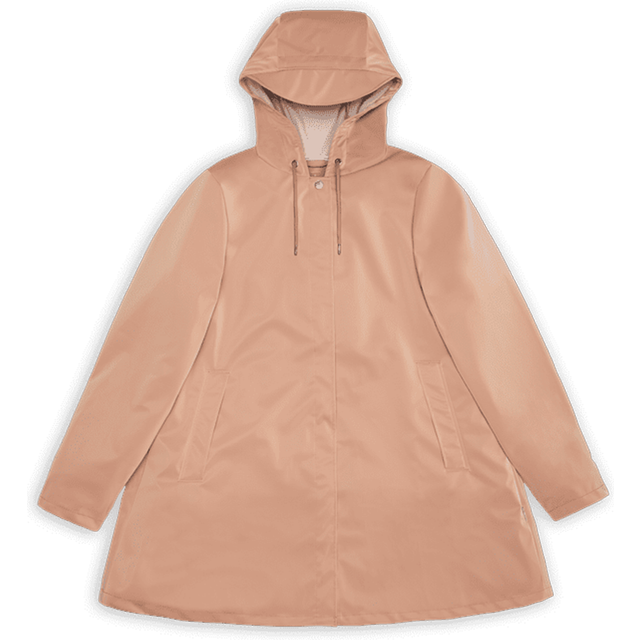 Rains, Jacka, Dam, L, Rosa regnjacka med huva och fickor - pink (L)