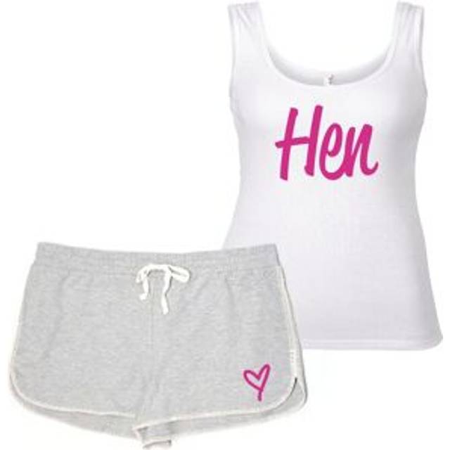 Hen Pyjama Set Wife PJ's Hen Party - Grey - L