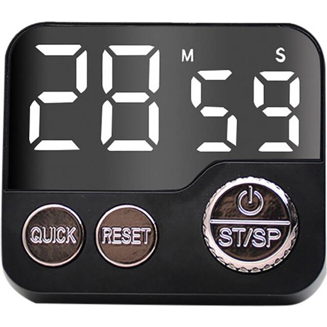 Large Display Digital Time Smart Electronic Cooking Countdown Clock LED Mechanical Remind Alarm