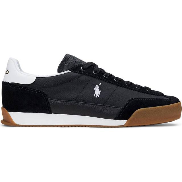 Polo Ralph Lauren – Hester – Svarta sneakers med gummisula och kontrasterande logga-Svart/a