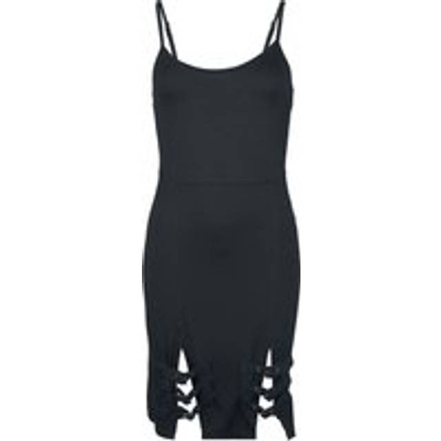 Rock Rebel by EMP Short dress - Dress with Buckles - S to XXL - for Women - black
