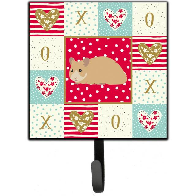 """""Caroline's Treasures Syrian Golden Hamster Love Leash or Key Holder hooks  Multicolor"""""