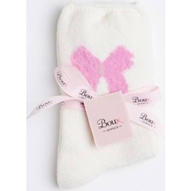 Boux avenue ankle socks women's soft fleece bow design cosy warm loungewear