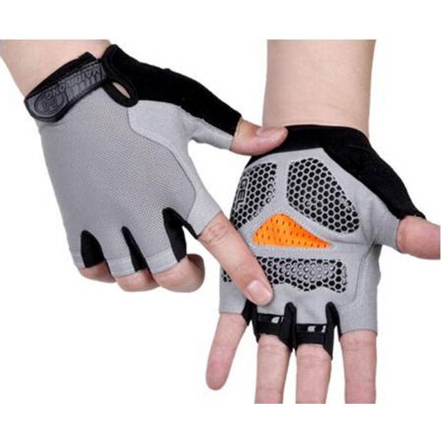 (xL, as  picture) HOT Cycling Anti-slip Anti-sweat Men Women Half Finger Gloves Breathable