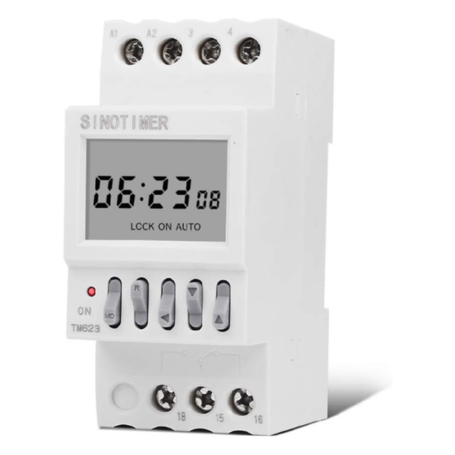 Power Time Control Switch Countdown Smart Timer 16 on Off Rail Installation 220V