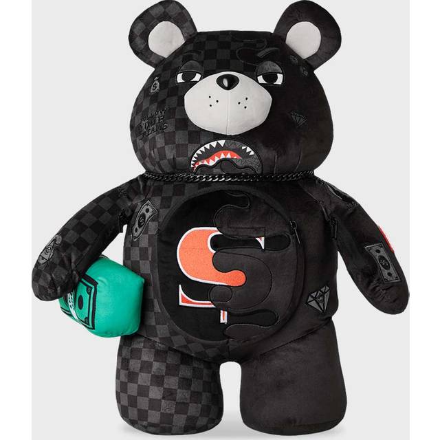 Sprayground Unfinished Shark Teddy Bear Backpack black