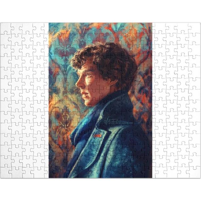 (Sherlock Holmes classic image=2175) Jigsaw Puzzle Wooden 300-Piece for Adults Kids Seniors- Home Decor Family Activity Game Wall Art 38x26cm / 15x10i
