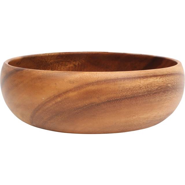 Premier Housewares Acacia Wood Salad Bowl Large Hand Carved Salad Bowl,26 x 26 x 8 cm