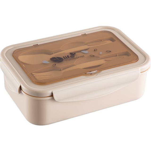 Elosung 2 Pcs Khaki Multipurpose Lunch Box With Spoon Fork Women's Bags & Handbags