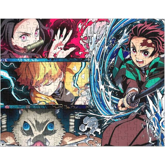 (Best Anime Kimetsu=333) Jigsaw Puzzle Wooden 300-Piece for Adults Kids Seniors- Home Decor Family Activity Game Wall Art 38x26cm / 15x10inch Birthday